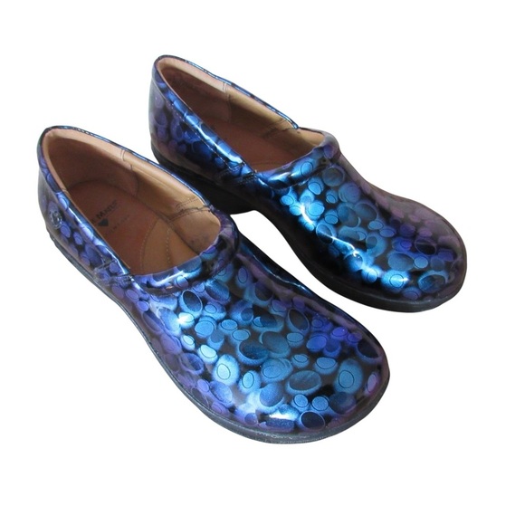 Nurse Mates Blue and Purple Mules - Picture 9 of 9